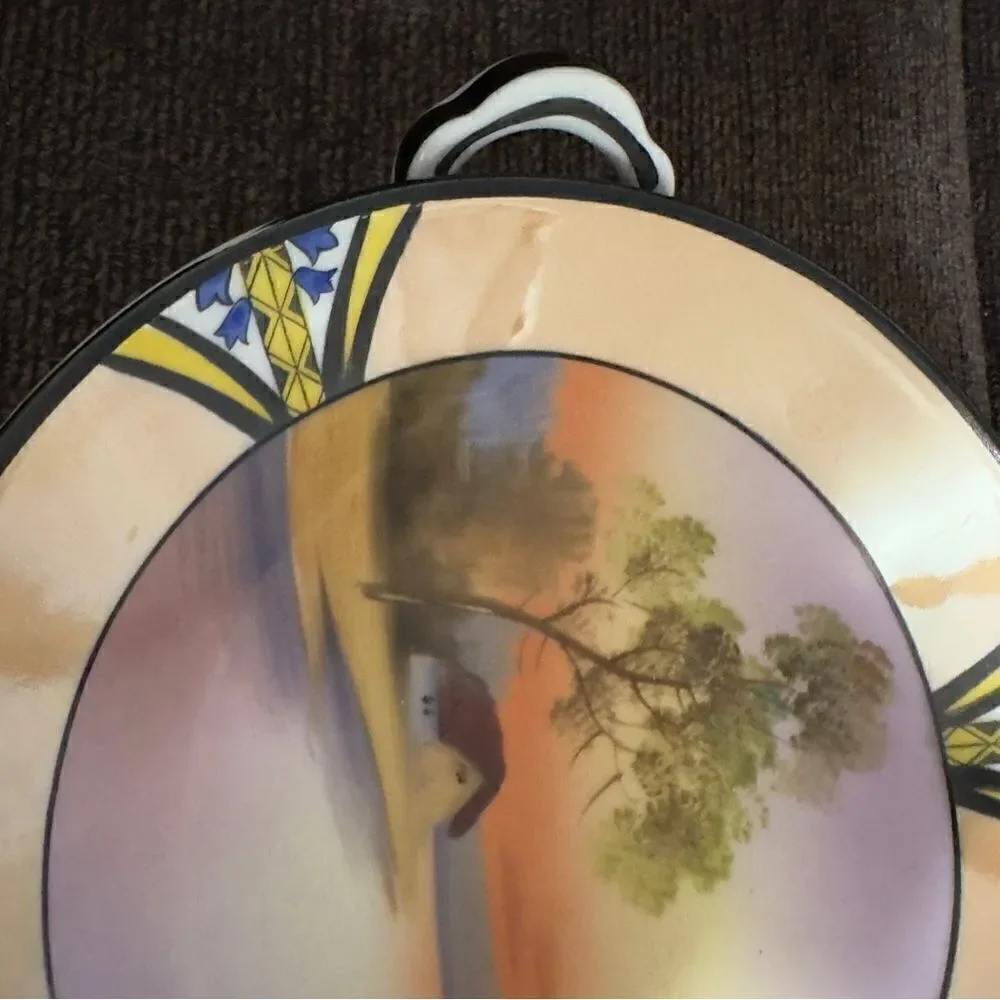 Noritake M Morimura House by the Lake Bowl with Handles